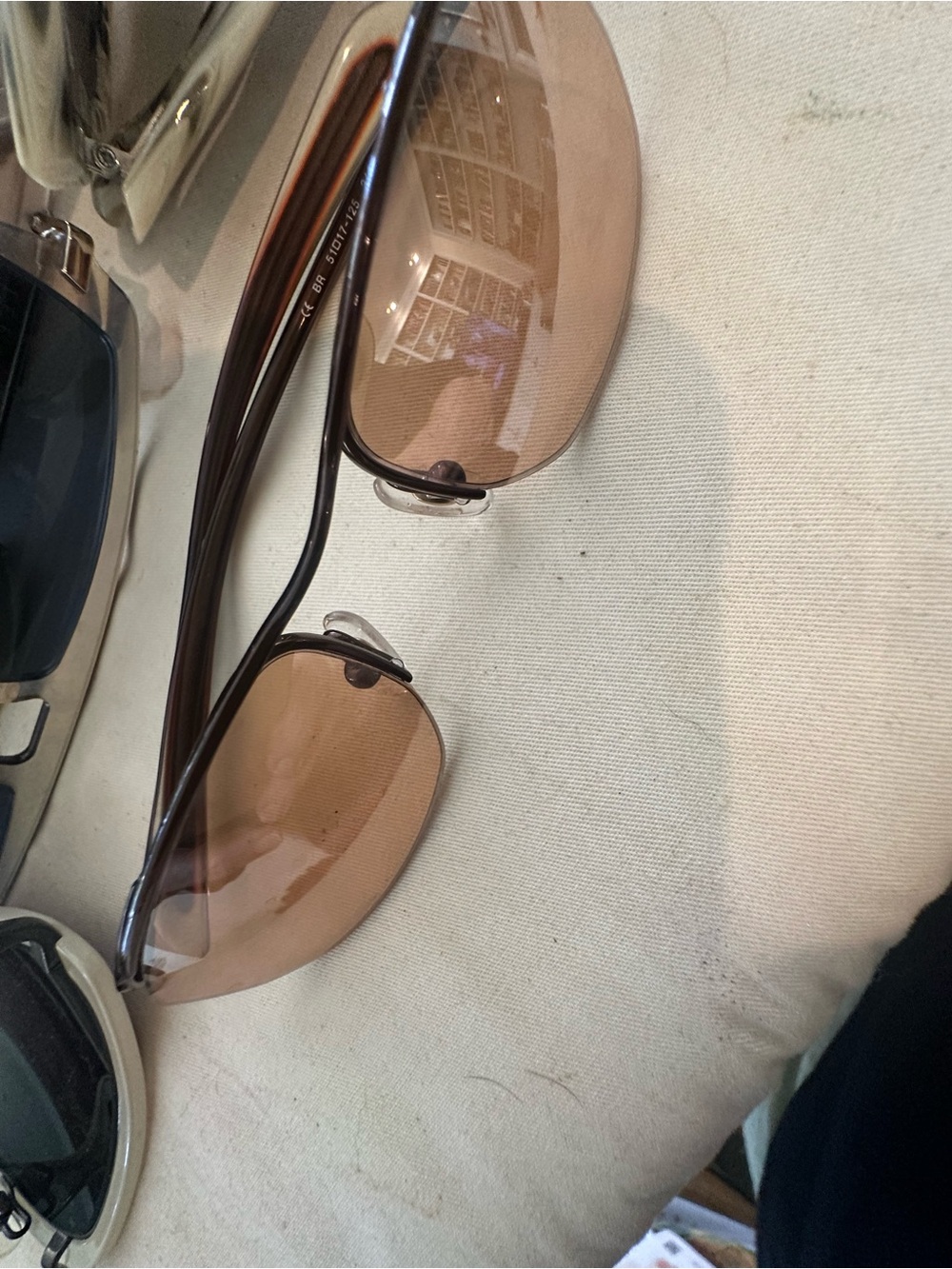 womens  Brown Aviator Sunglasses